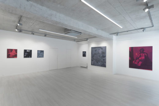 Installation view at Gallery Čin Čin, Bratislava, Slovakia, 2017